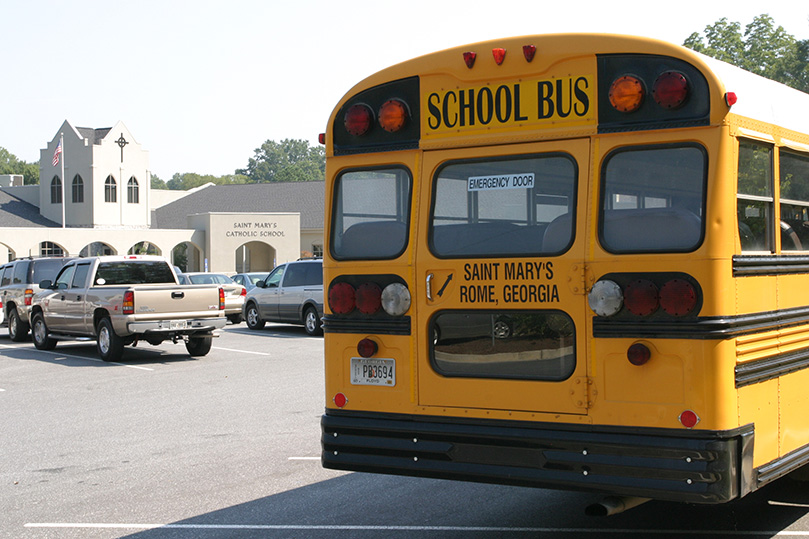 Today St. Mary's has an enrollment of 373 students. The Floyd County school has been around as a Catholic institution of learning since 1945. Photo By Michael Alexander