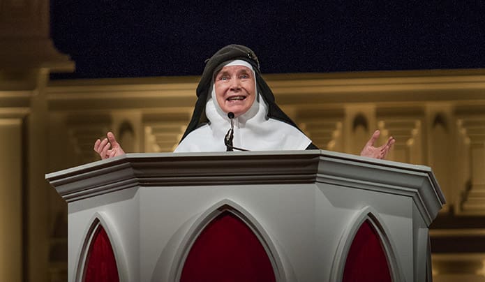 Mother Dolores Hart talks in English track about her experience of going from a Hollywood movie star to becoming a cloistered nun. Photo By Thomas Spink