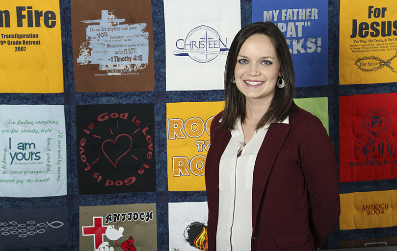 Erin Carlson, a member of Transfiguration Church, Marietta, is the 2020 Msgr. Edward B. Branch Young Adult Award recipient. As Carlson's architectural career has grown, she continues to stay involved in youth ministry, primarily planning and attending retreats. Photo By Michael Alexander