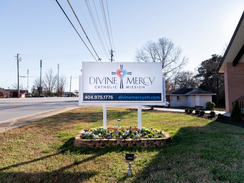 An exterior view of Divine Mercy Catholic Mission located in Brookhaven. Photo by Johnathon Kelso