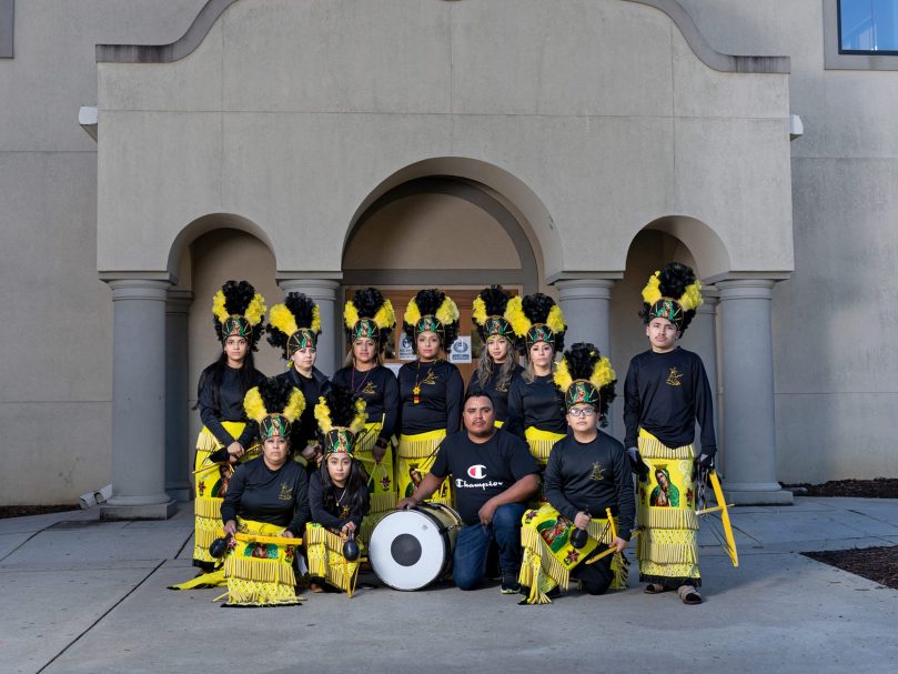 The Forest Park Danza San Felipe de Jesús group took part in San Felipe De Jesús Church's celebrations of the feast of Our Lady of Guadalupe. Photo by Johnathon Kelso