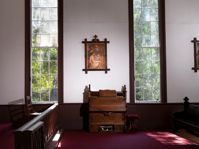 An interior view of the Church of the Purification of the Blessed Virgin Mary in Sharon. Photo by Johnathon Kelso