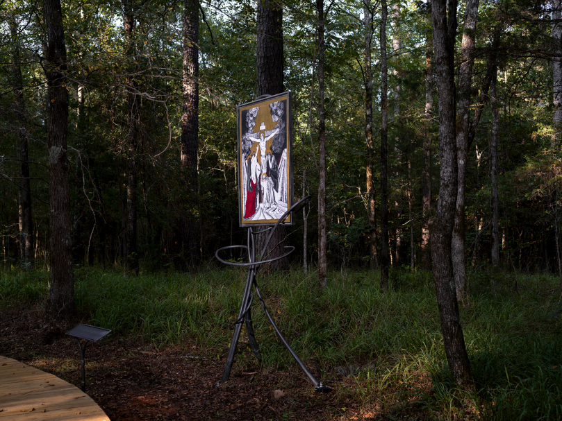 A detail of the Seven Sorrows Walk at Heritage Preserve. Photo by Johnathon Kelso