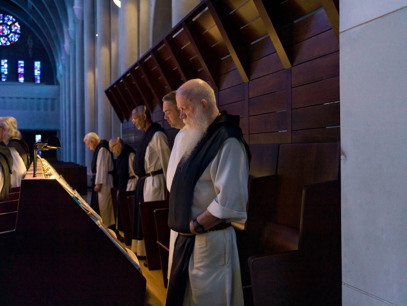 Communal prayer is at the heart of the monks' life at the Monastery of the Holy Spirit, founded in 1944. Photo by Johnathon Kelso