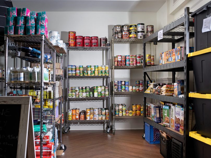 Dry goods stock the shelves at the Shrine Community Market in downtown Atlanta. Photo by Johnathon Kelso