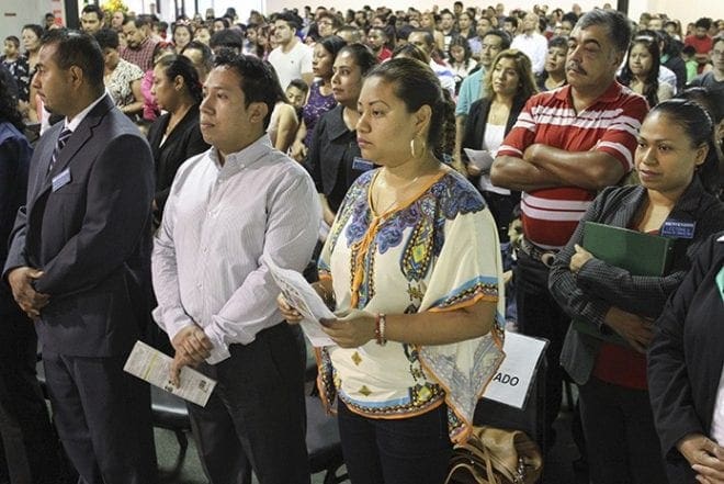 Approximately 1,000 people were present for the Sept. 13 blessing and dedication of the Cathedral of Christ the King Hispanic Mission in northeast Atlanta. Photo By Michael Alexander