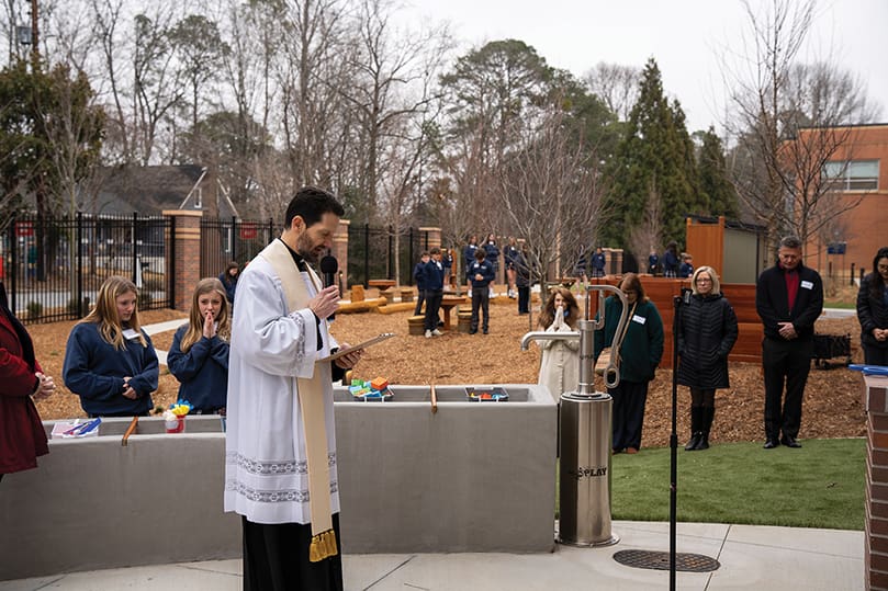 Our Lady of the Assumption expands campus with outdoor STEM space